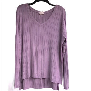 Mote size XLarge purple cozy sweater